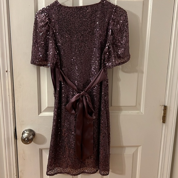 Betsey Johnson purple sequin dress size 0 - Picture 4 of 4